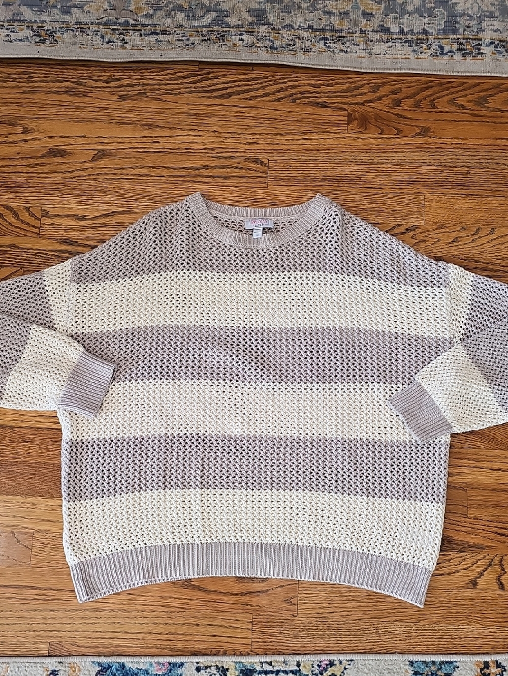 Moco Boutique Open Knit Sweater 2x Plus